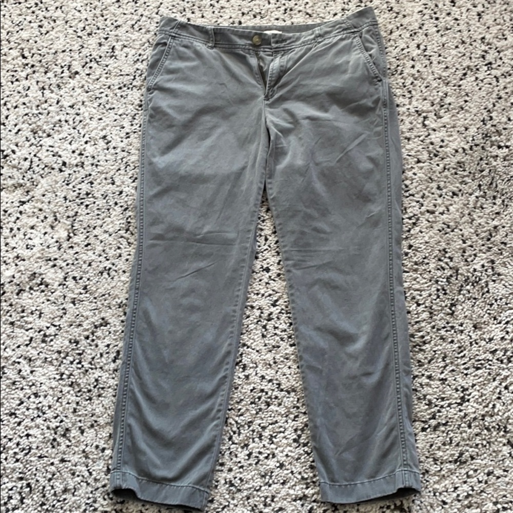 J.CREW GRAY CHINOS